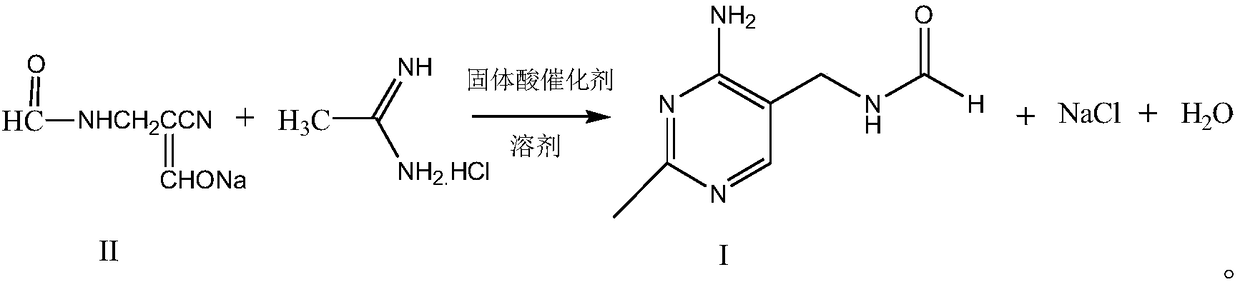 Synthetic method of 2-methyl-4-amino-5-formyl aminomethylpyrimidine