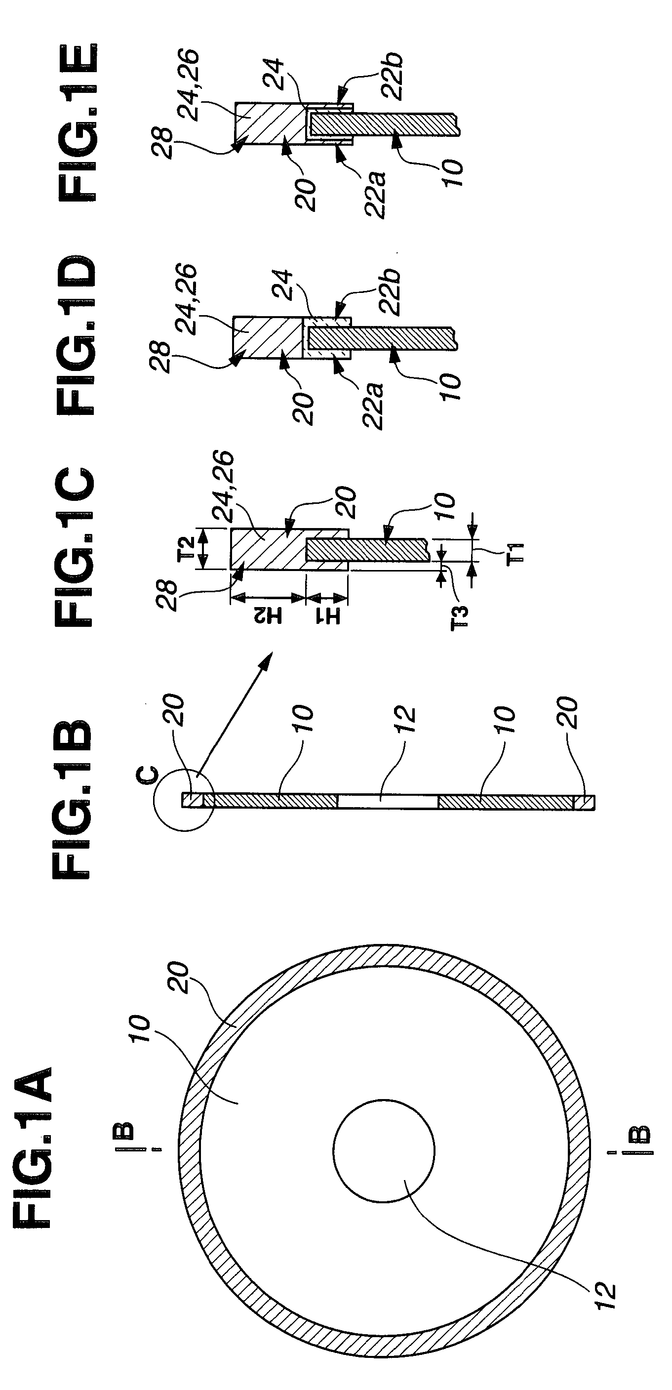 Outer blade cutting wheel and making method