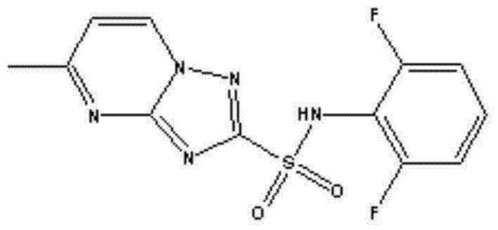 Herbicidal composition containing flumetsulam and monosulfuron ester