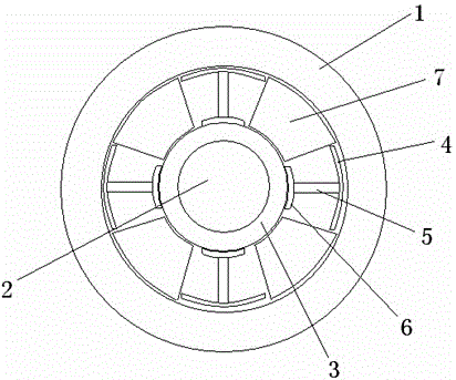 Inner and outer winding coil layered heat dissipation apparatus