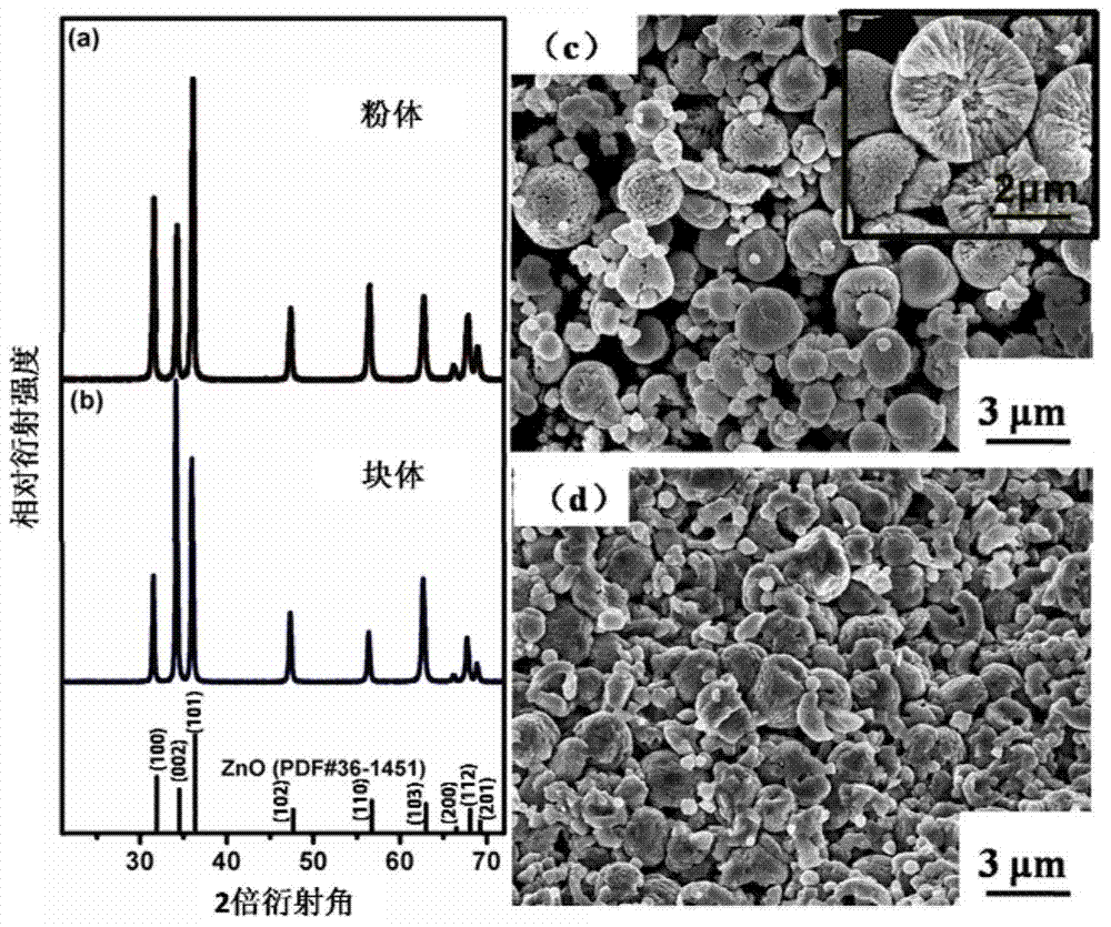 A kind of preparation method of Al-doped ZNO textured thermoelectric material