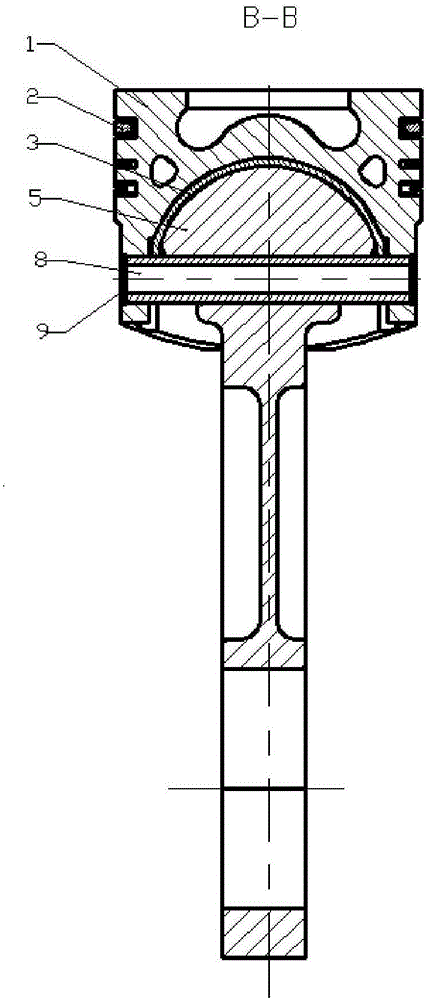 Piston and connecting rod assembly