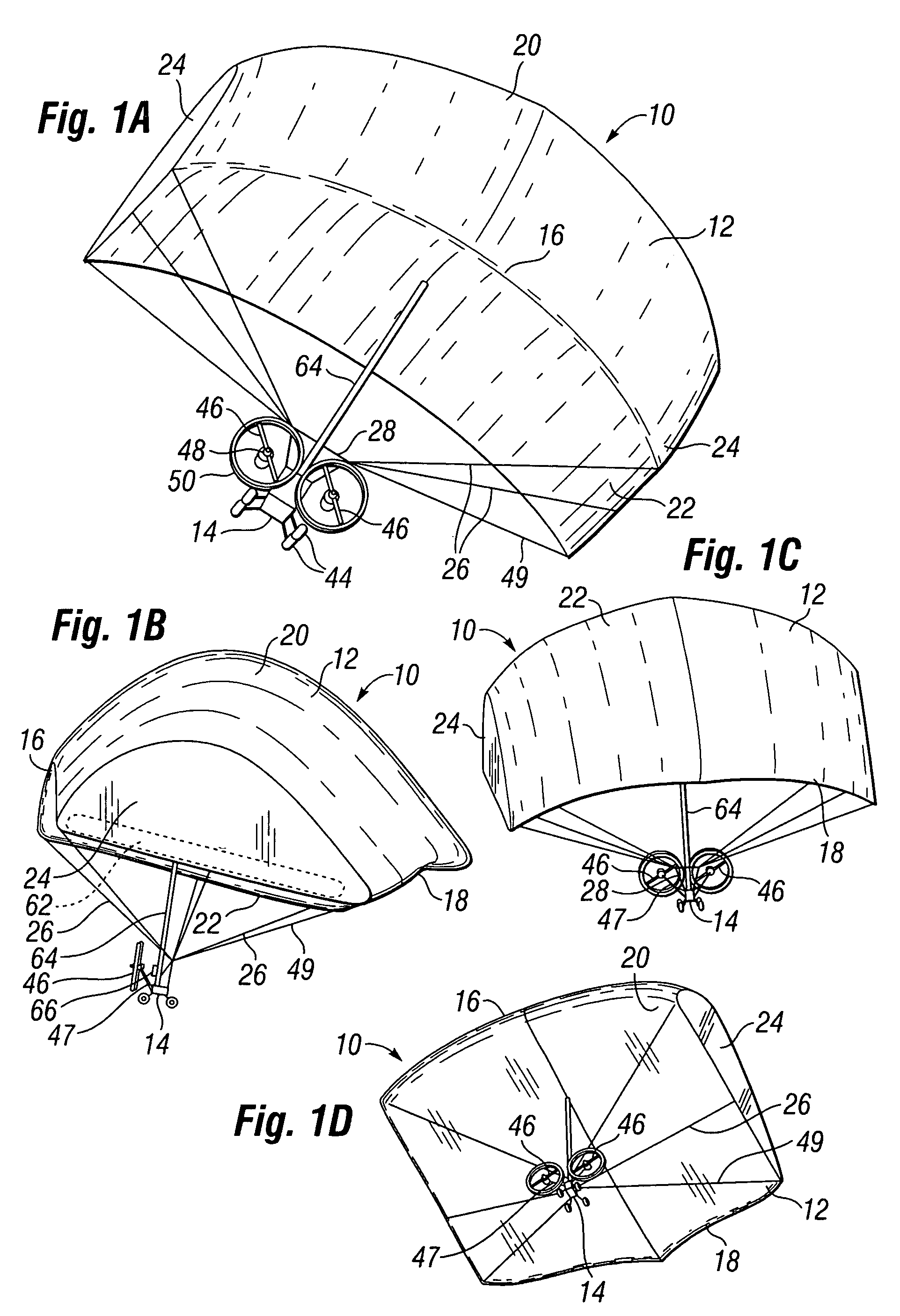 Inflatable wing flight vehicle