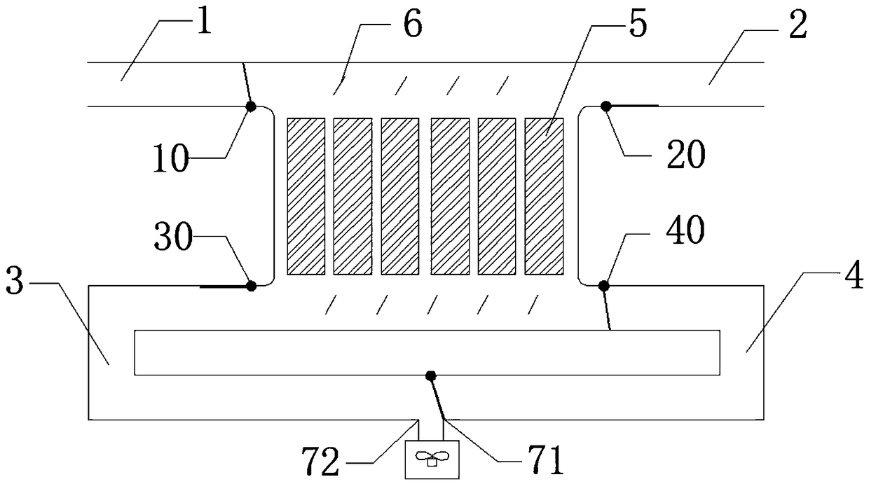 An air-cooling heat dissipation device of a power battery pack and a control method thereof