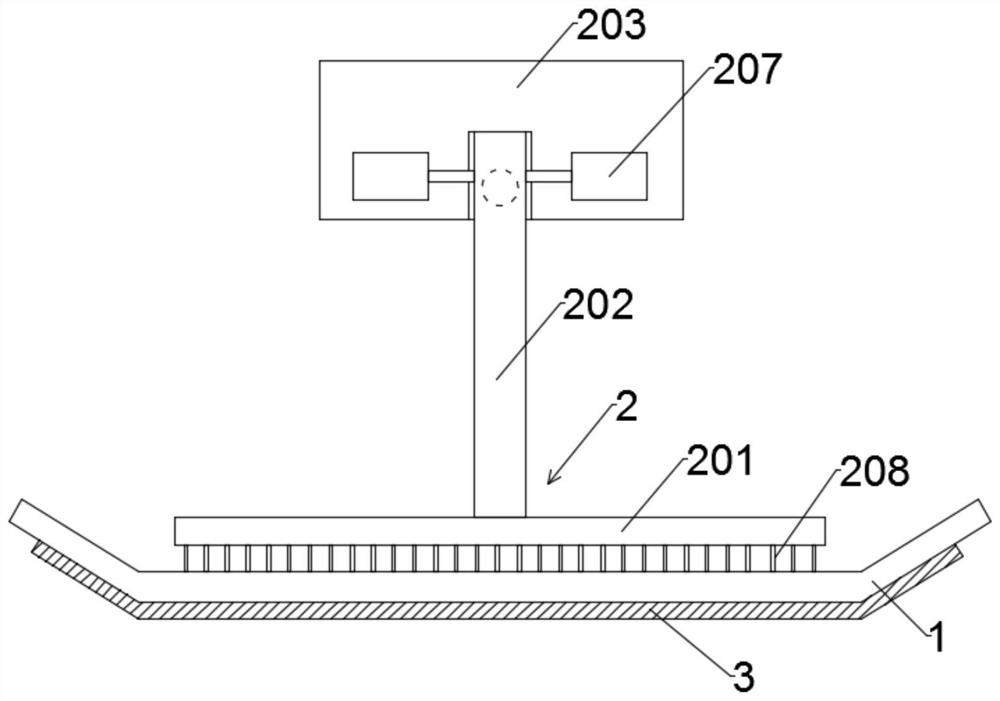 Processing method and device of platycodon grandiflorum sliced puffed instant food