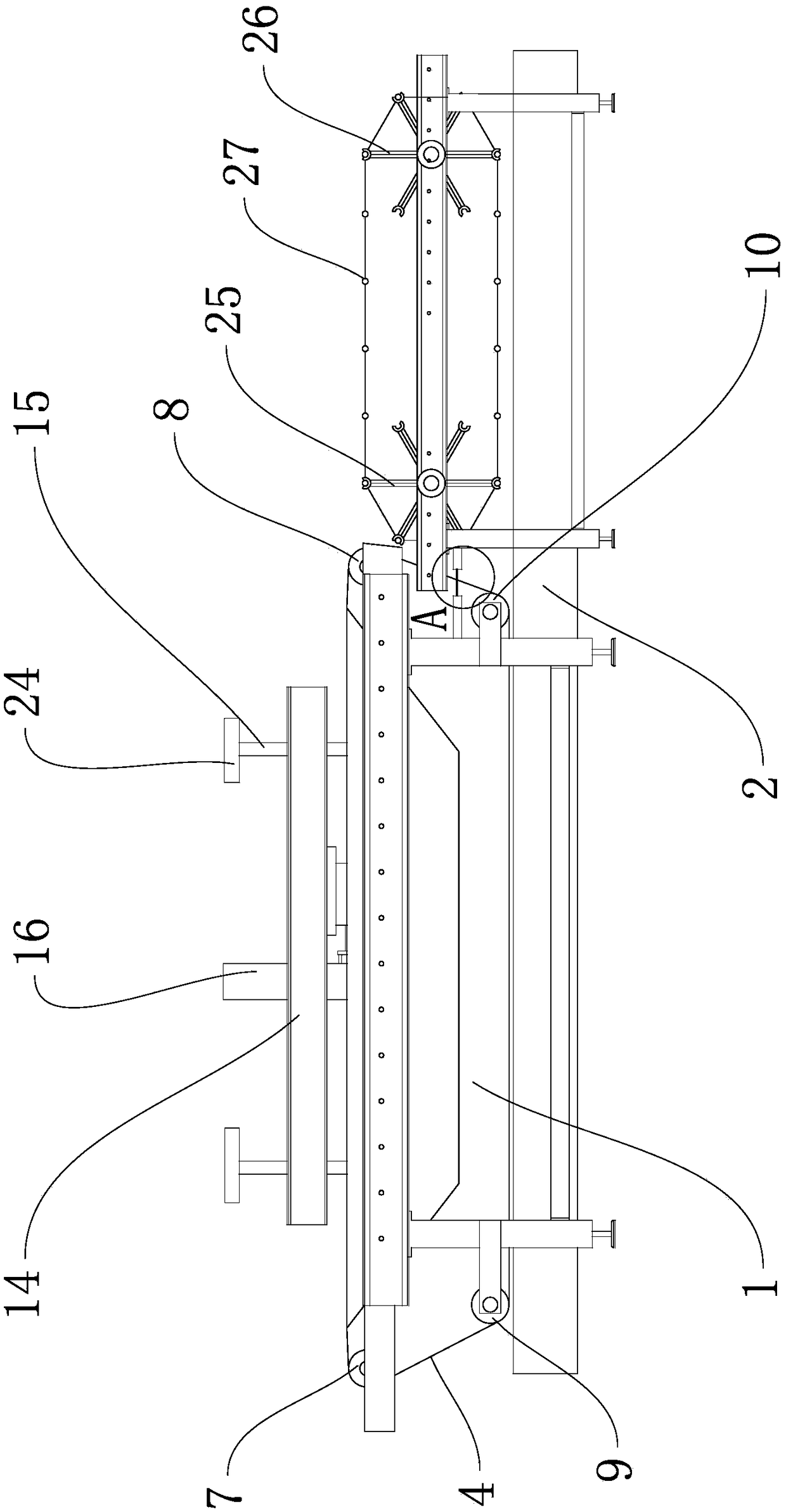 Softening mechanism in leather softening machine