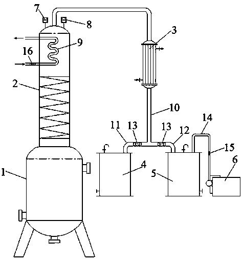 Diacetyl acyclovir production solvent recovery method and solvent recovery device