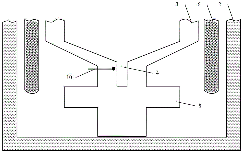 Device and method for directionally growing fluoride single crystal via lifting small-gradient thermal field