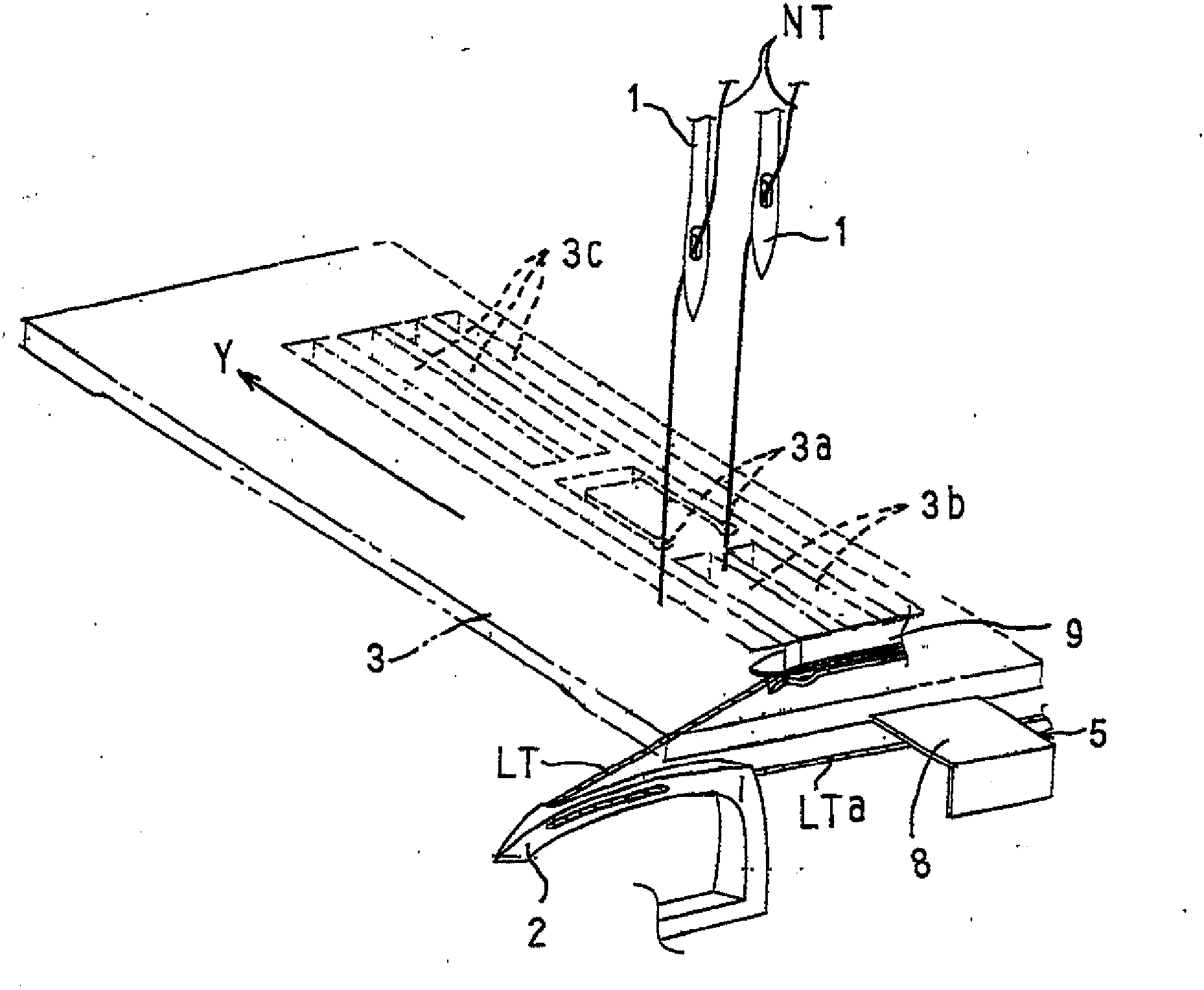 Sewing method of cloth and double-chain-ring sewing machine