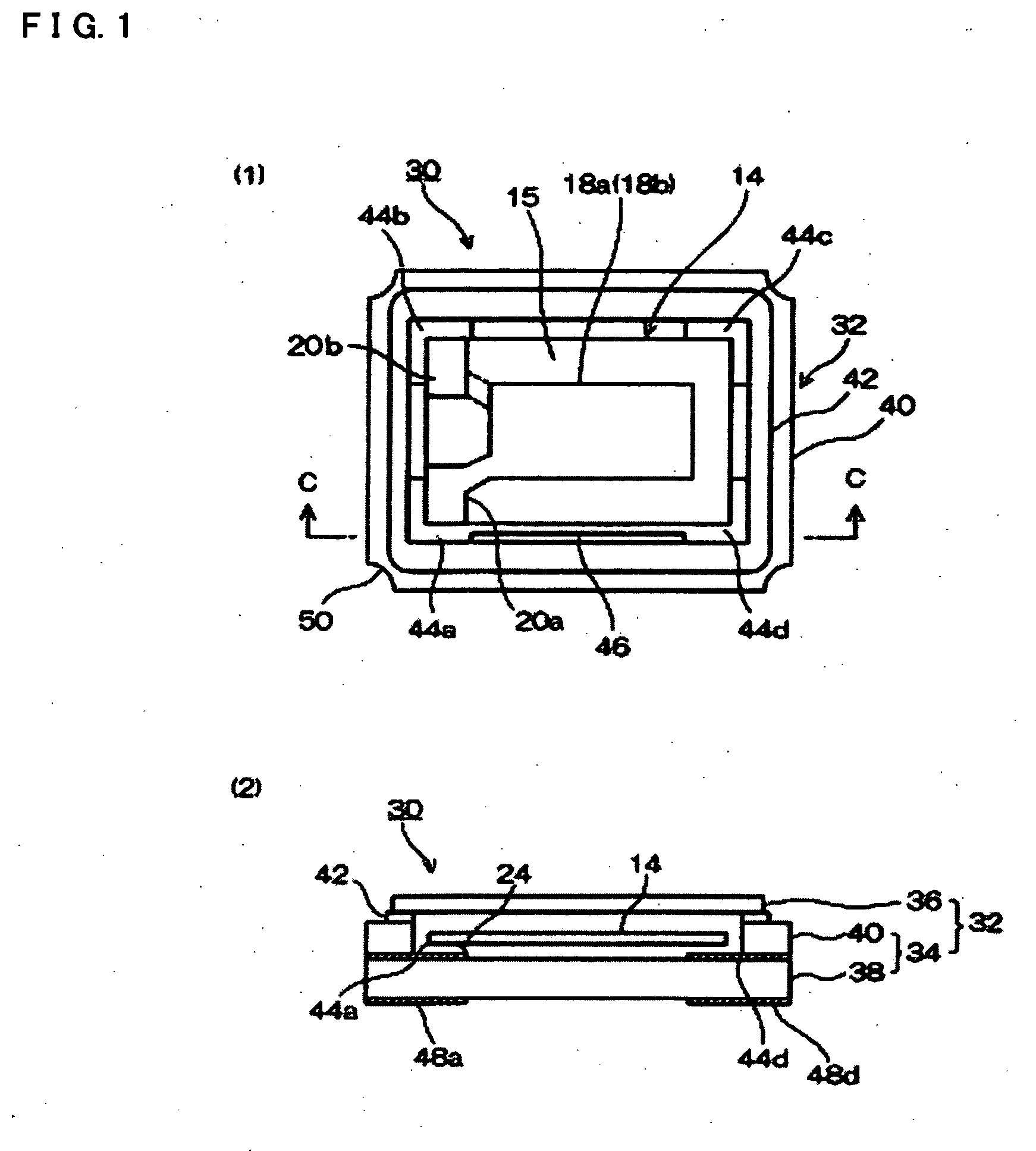 Package for electronic component and method of manufacturing piezoelectric device