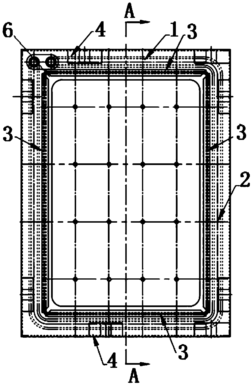Copper iron water jacket and casting forming method thereof