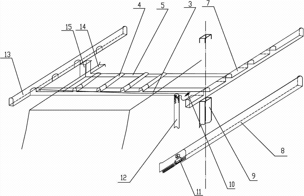 Non-pillar sublevel caving mining method for discharging ores from side part of electric rake roadway