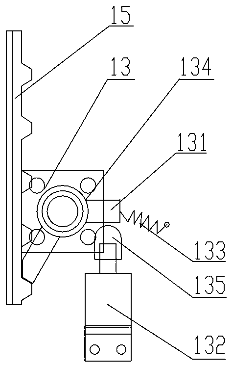 Stacking device of stacking machine