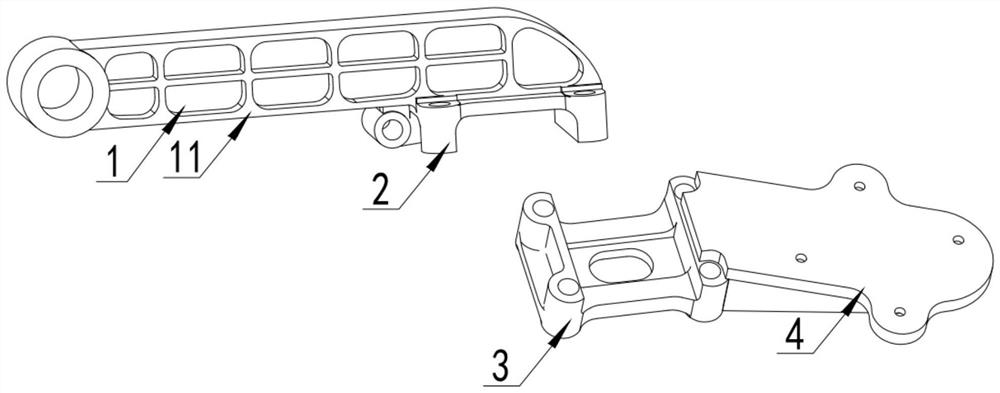 Casting type guide arm for air suspension