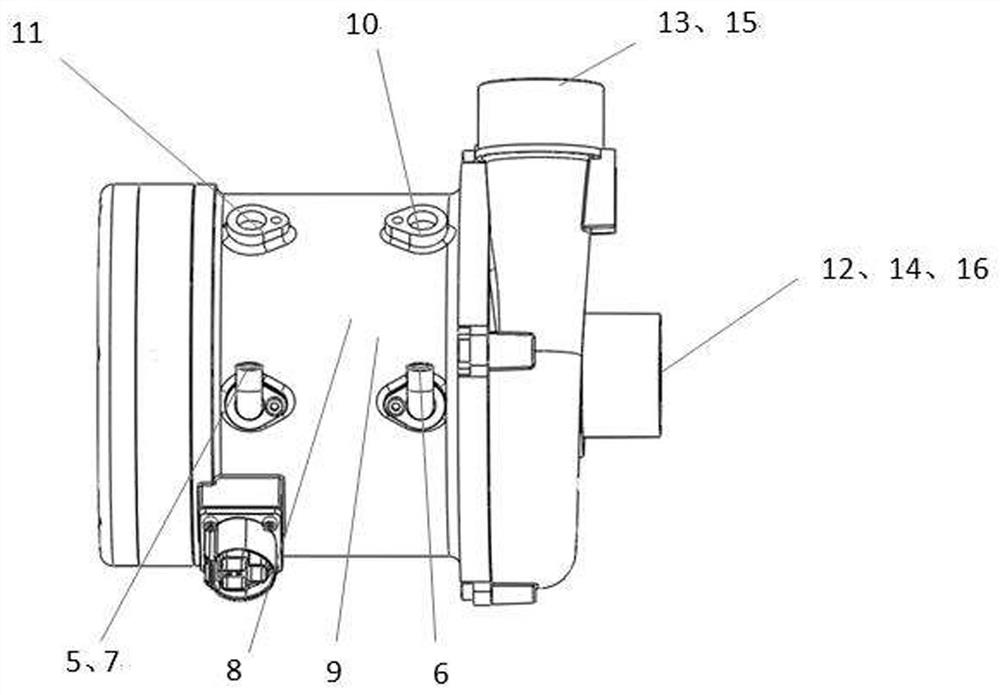 Fault diagnosis and protection system of air compressor for fuel cell system