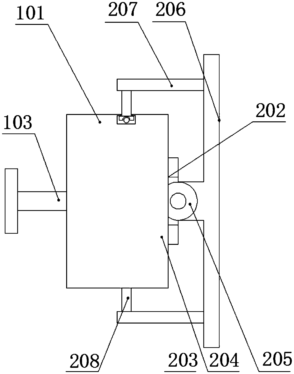 Rotating mechanism mounted on electronic equipment