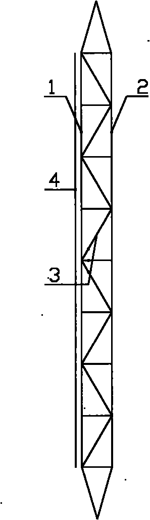 Self-adaptive bearing-type prestressed steel truss system