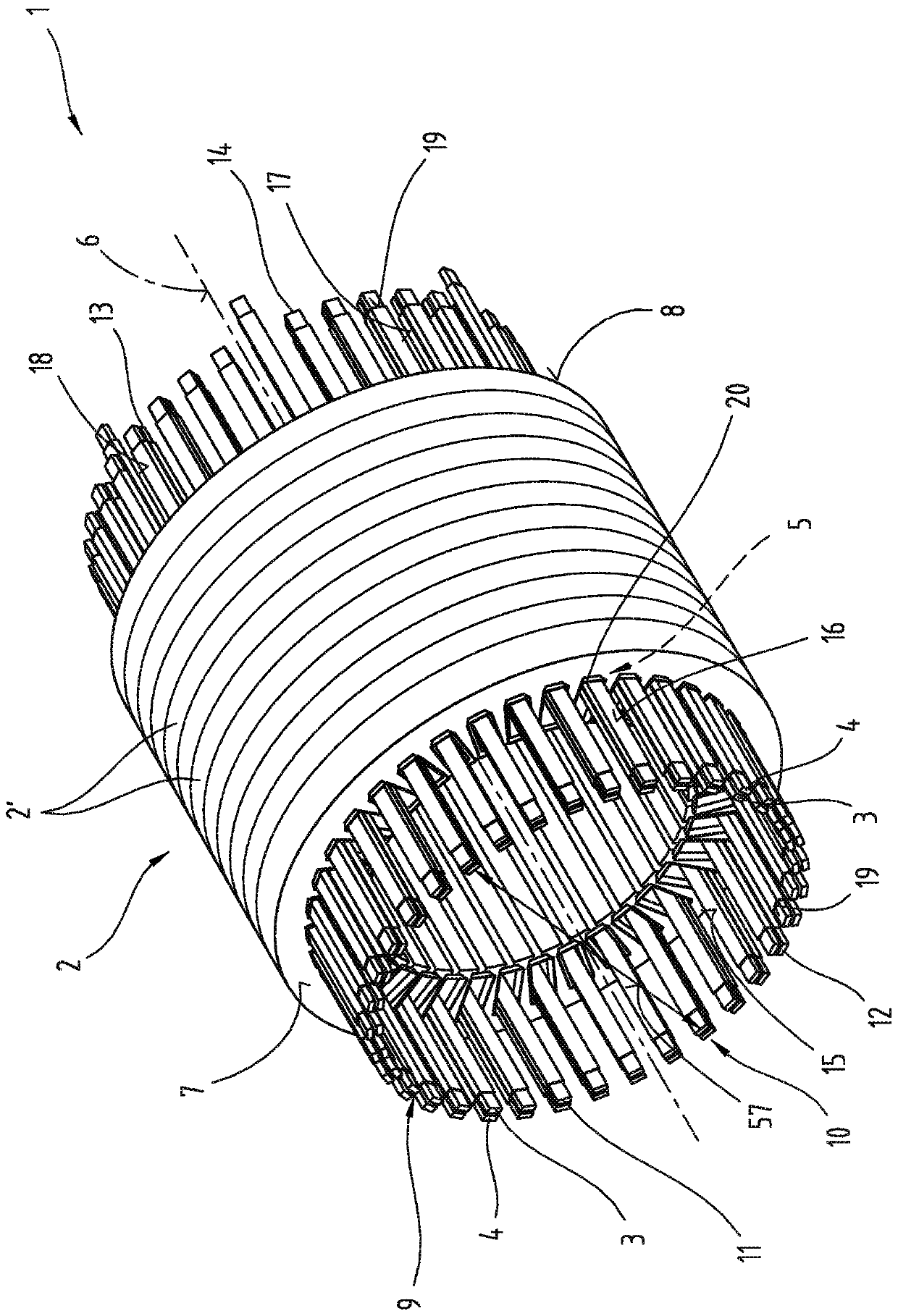 Method and device for automatically producing a stator of an electric machine