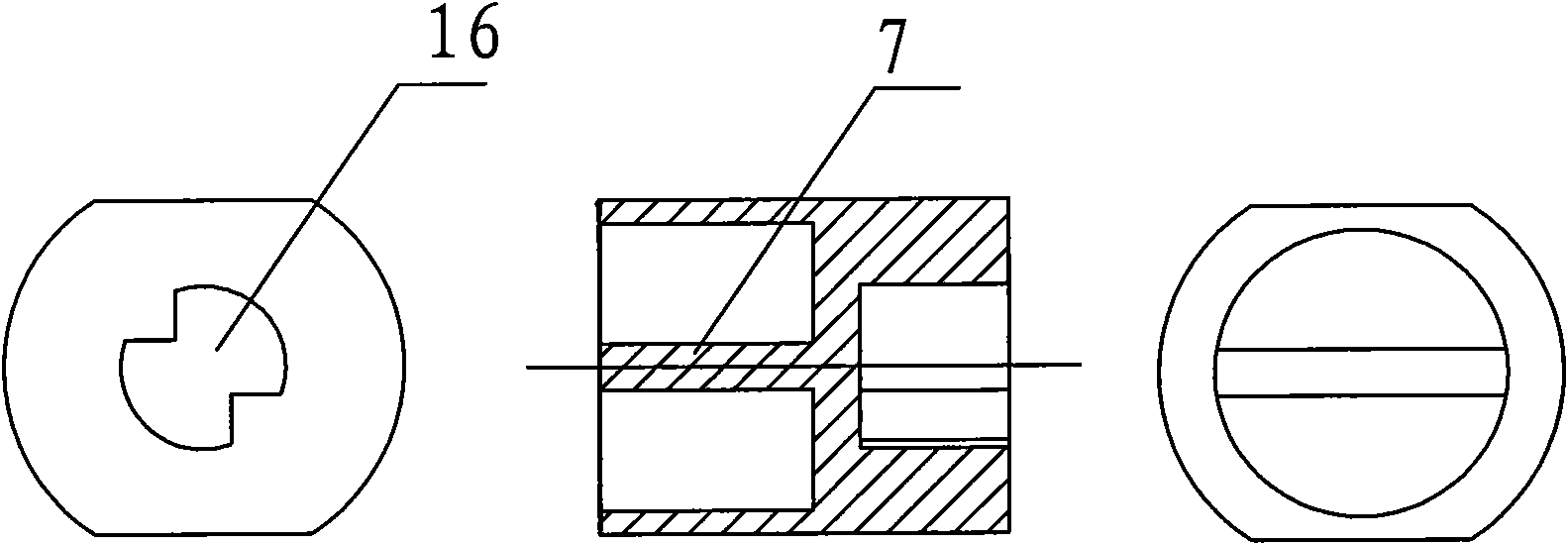 Anti-high torque handling three-pole lock