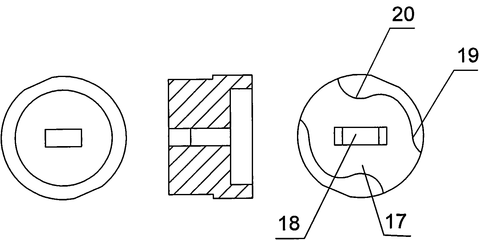 Anti-high torque handling three-pole lock