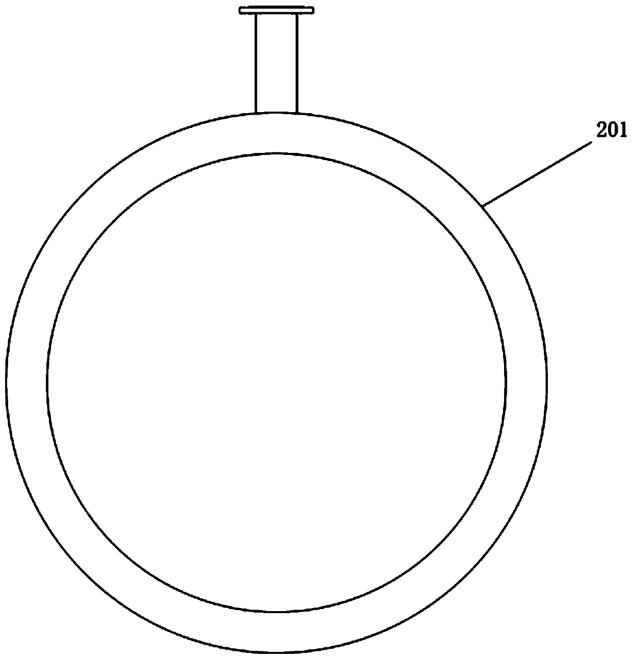 Spiral pipe membrane wall hearth and application thereof