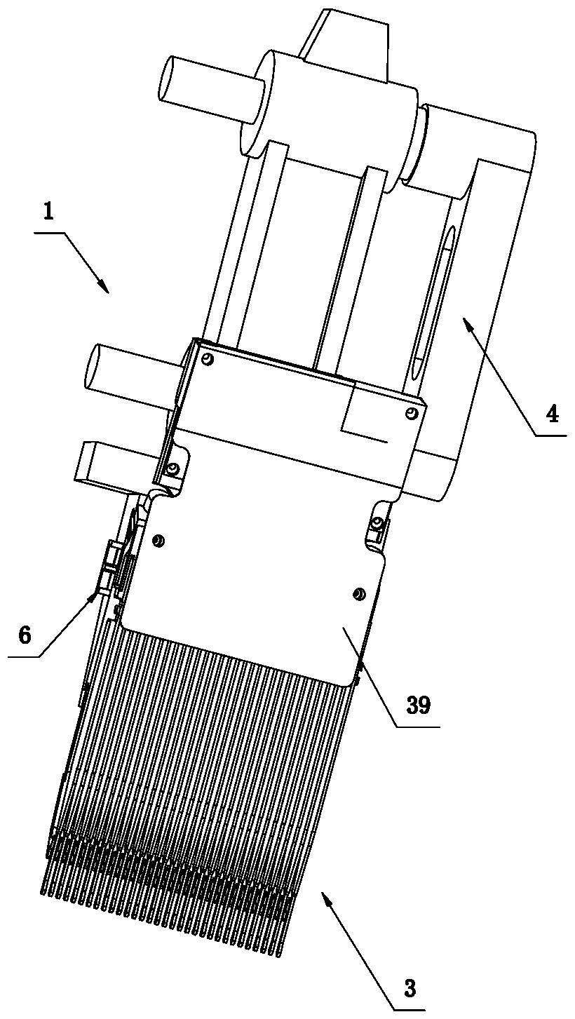 Connecting-rope-removing jacquard weaving device