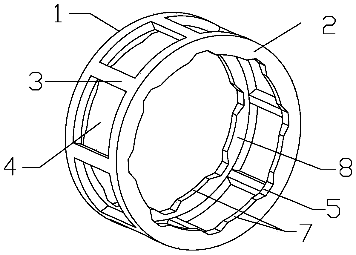 Novel bearing retainer