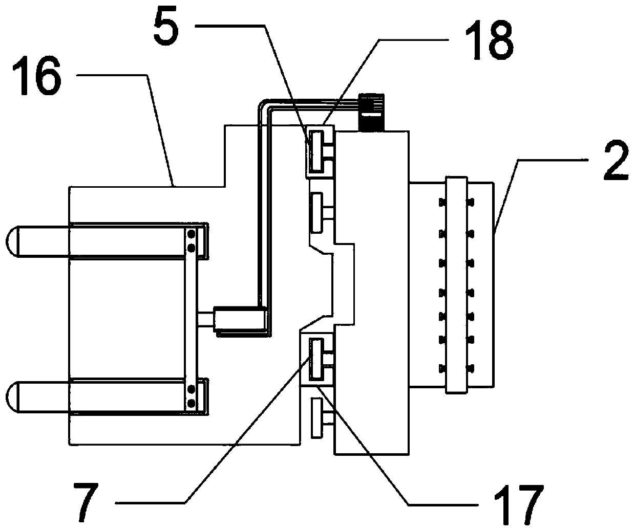 Multifunctional package clamping device and package clamping method thereof