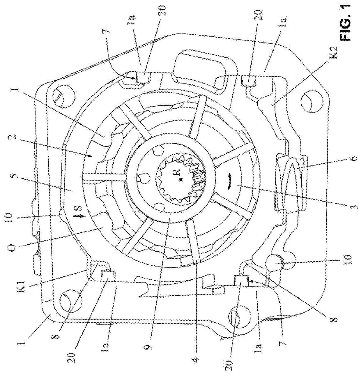 Hydraulic device comprising a sealing element
