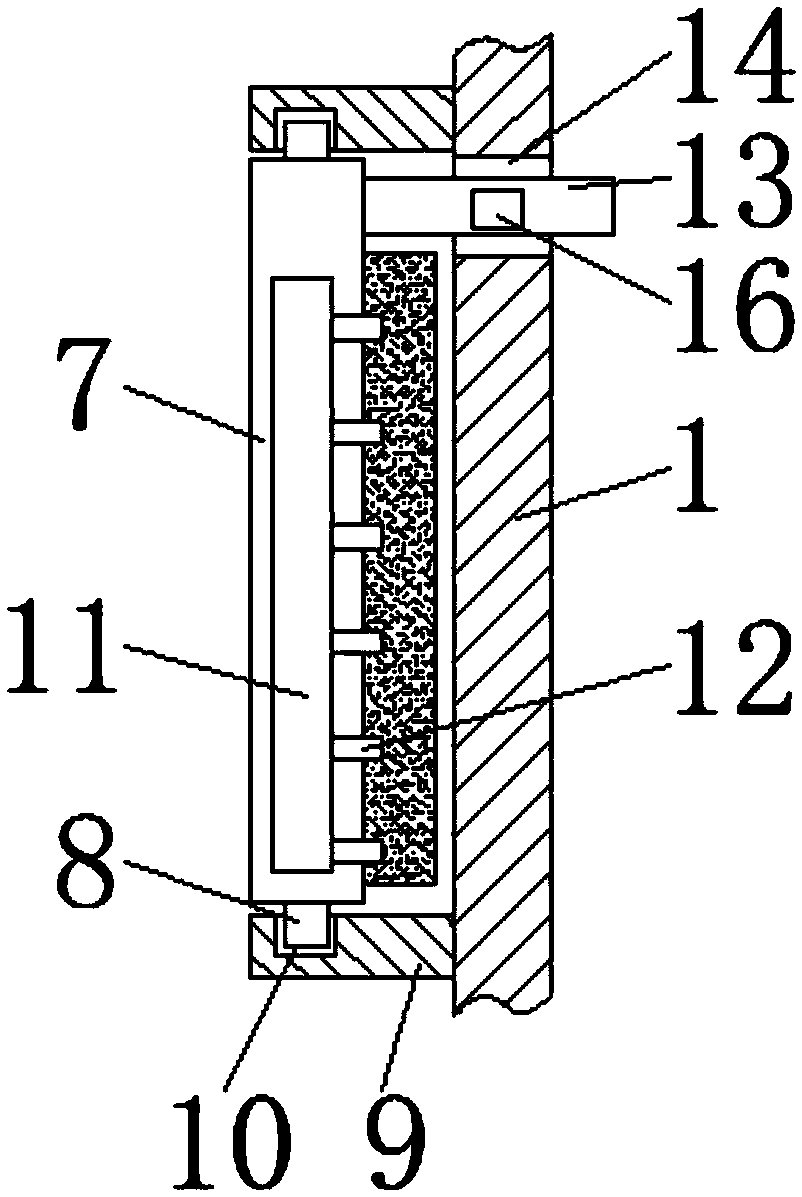 Novel sliding door used for numerical control machine tool