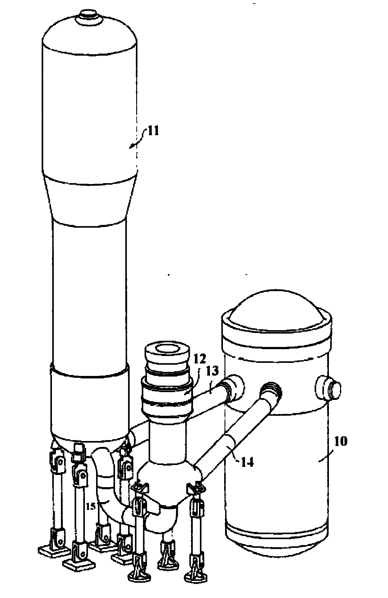 Method for mounting main pipeline and main loop of pressurized water reactor nuclear power station steam generator