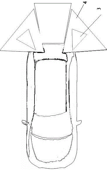 Alarm device for eliminating dead zones on side edges and rear bumper of vehicle