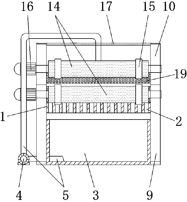 Passivating device for machinery manufacturing