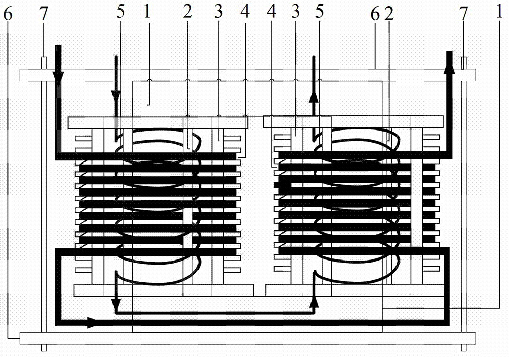 High-frequency high-voltage transformer structure