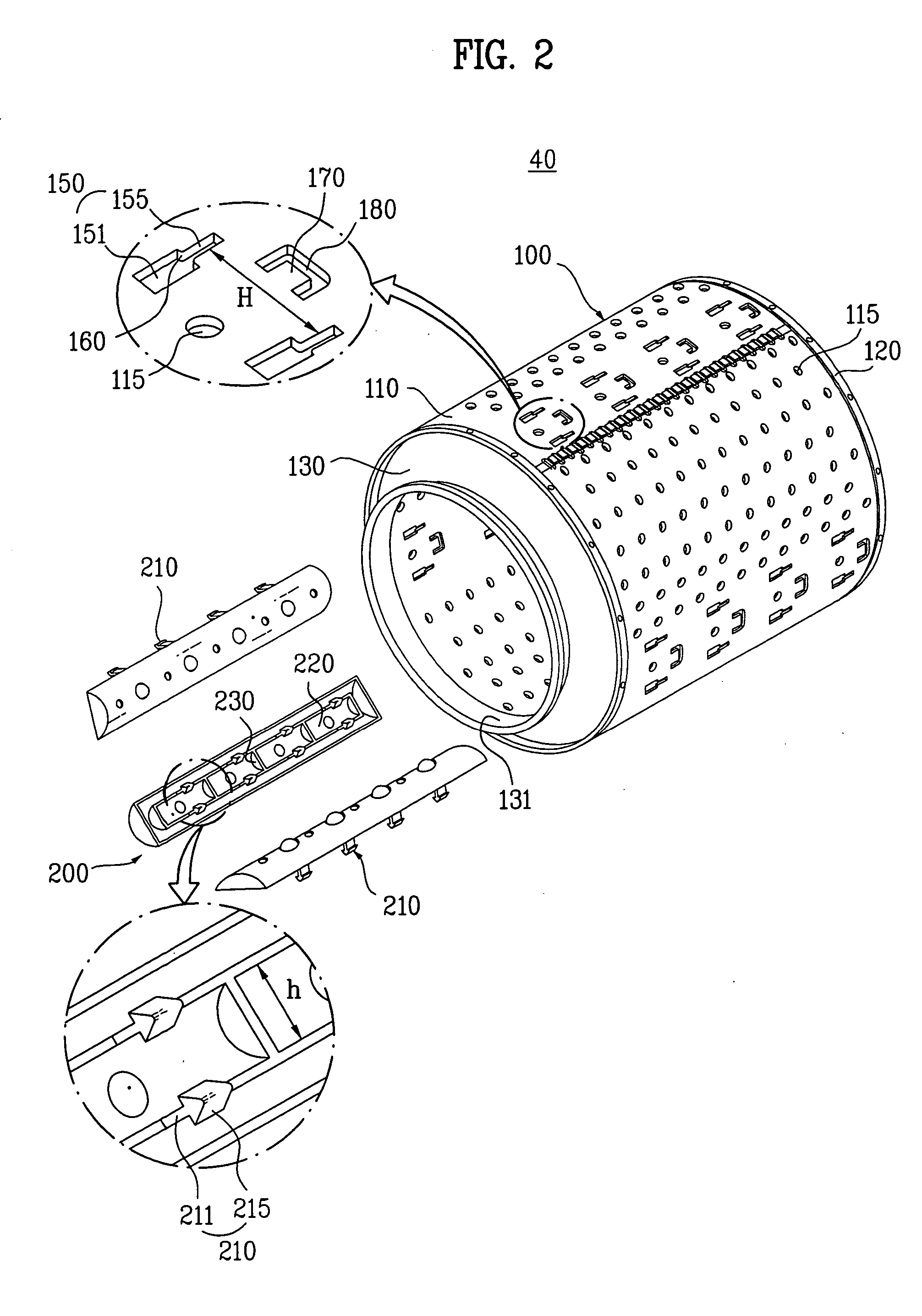 Drum assembly for washing machine