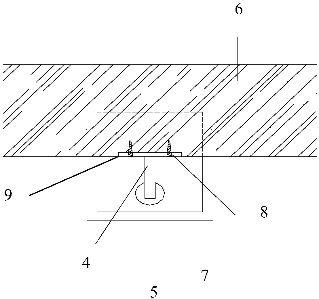 Safety grabbing rod device and mounting method thereof