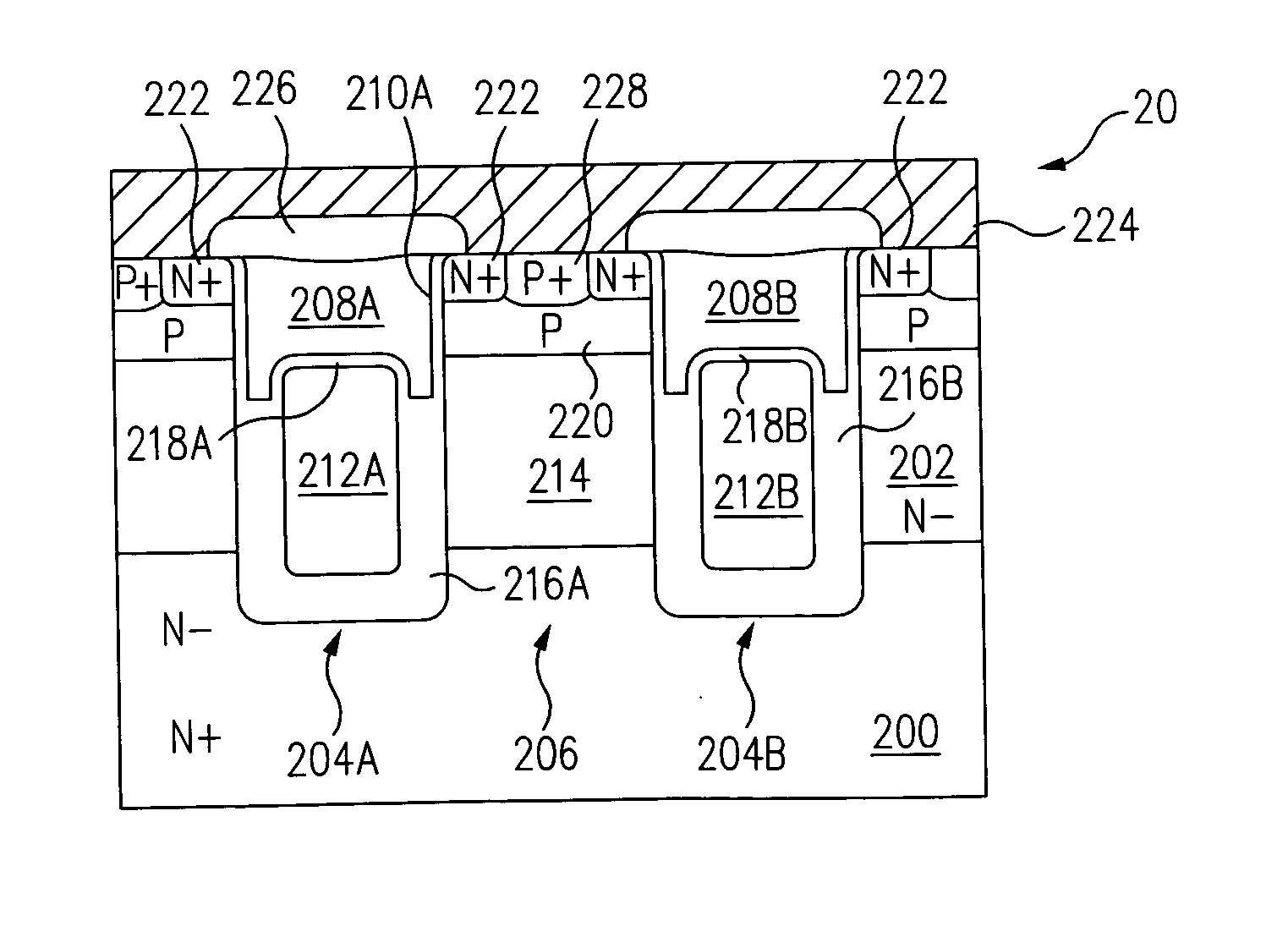 Super trench MOSFET including buried source electrode and method of fabricating the same