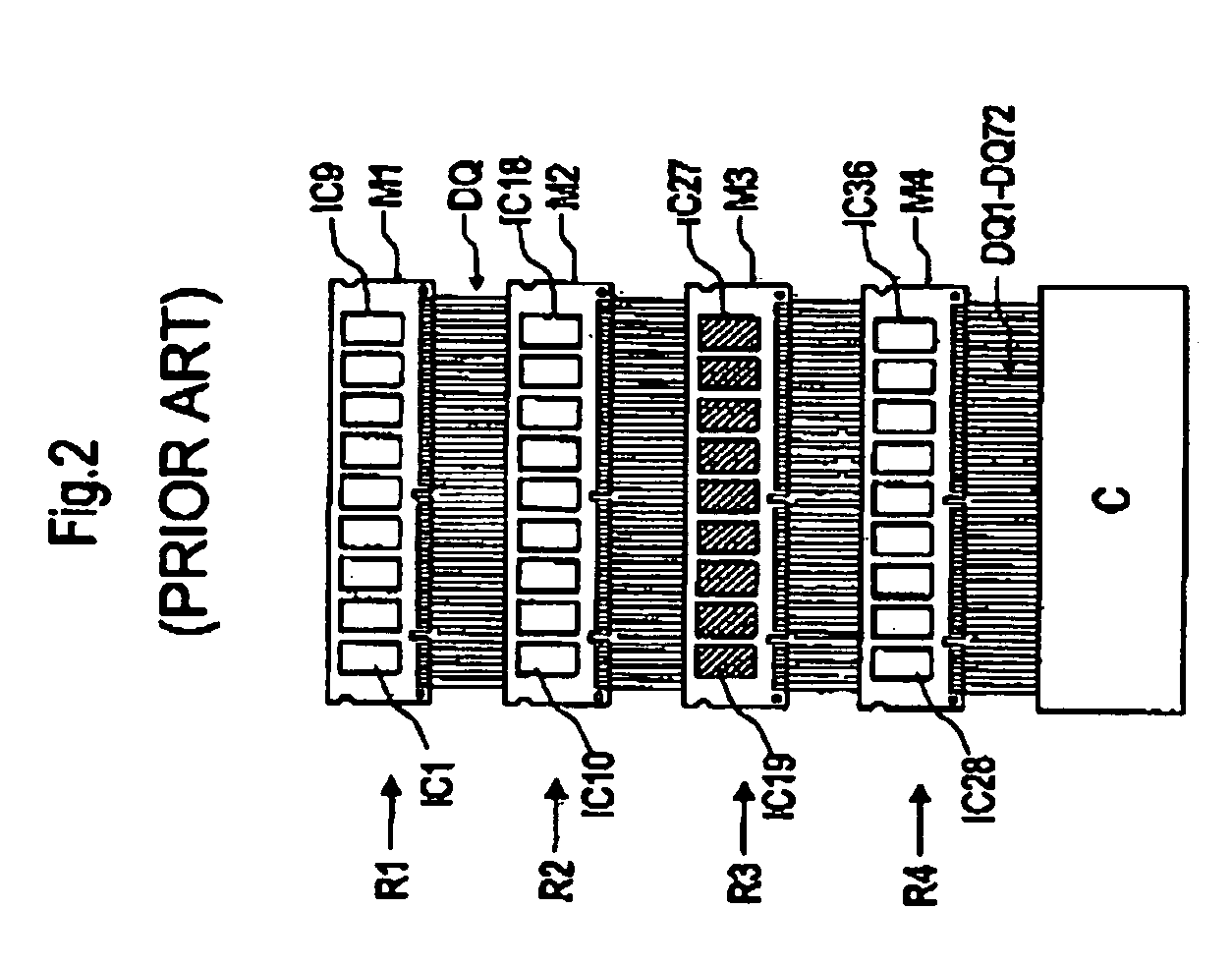 Method for controlling semiconductor chips and control apparatus