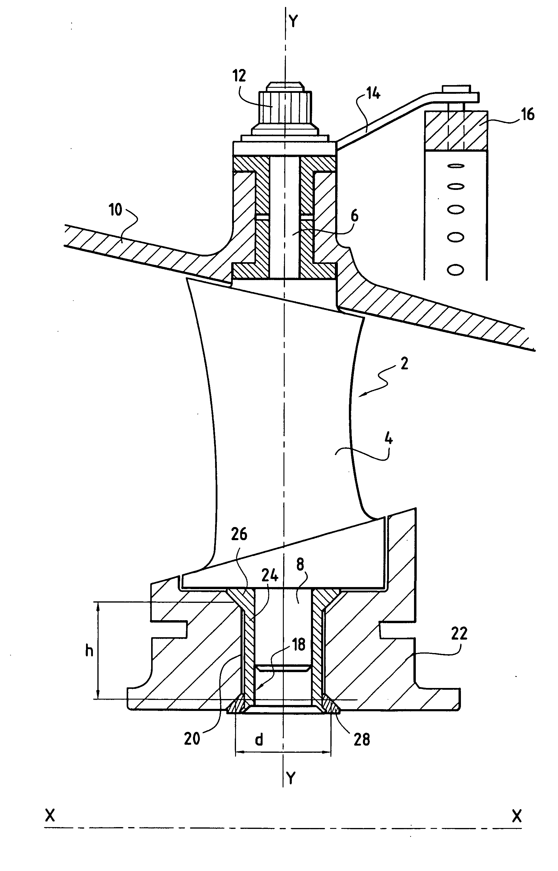 Pivot bushing for a variable-pitch vane of a turbomachine