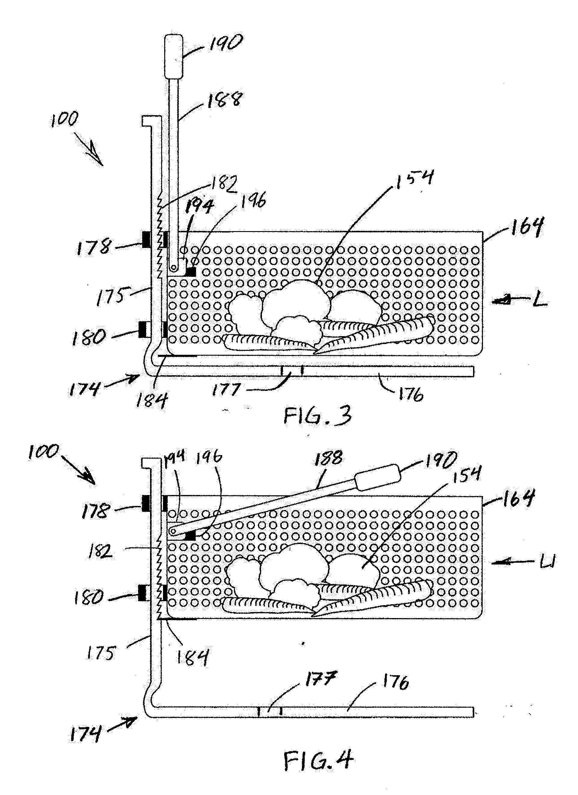 Food steaming method and apparatus