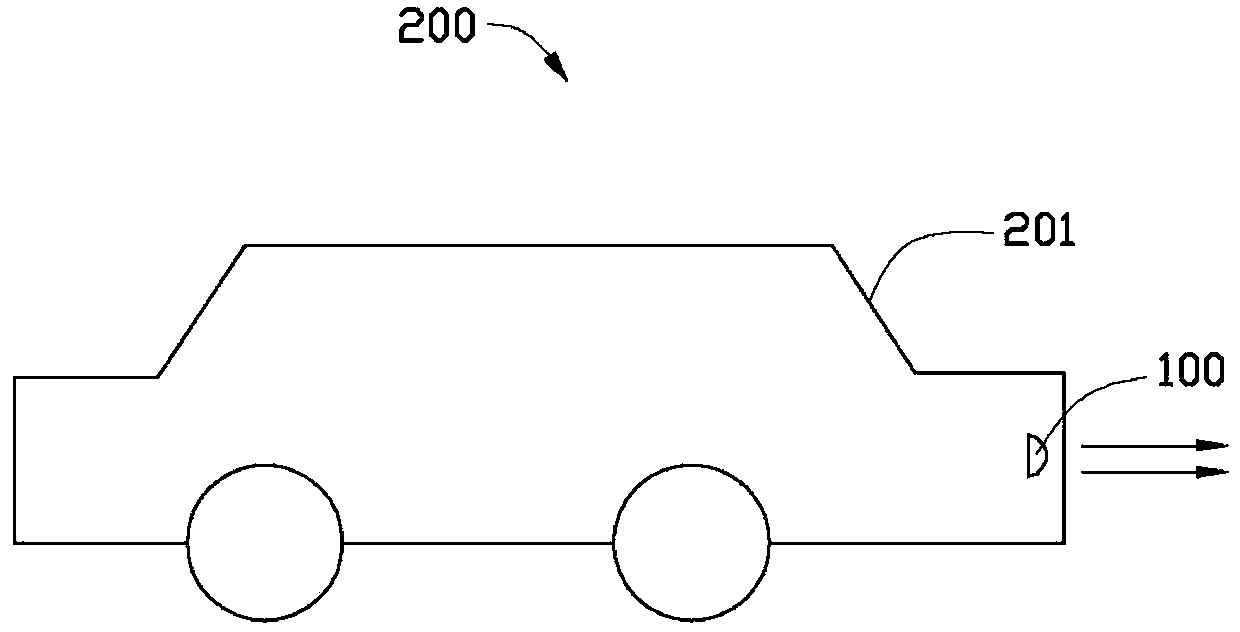 Daytime running light and automobile with same