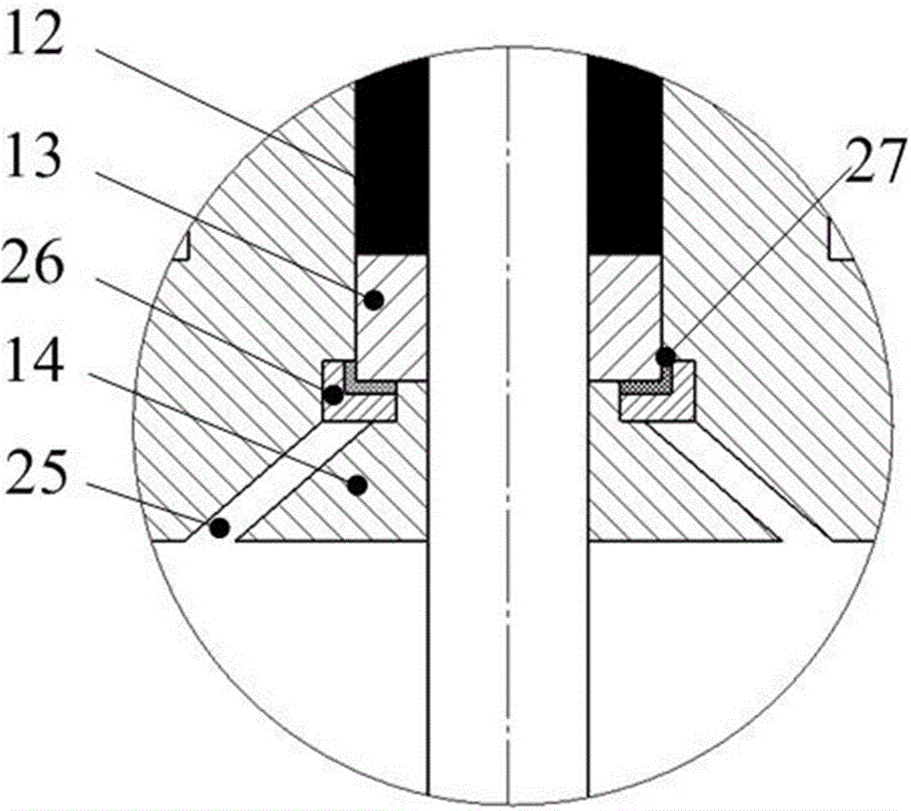 A self-sealing high-pressure valve