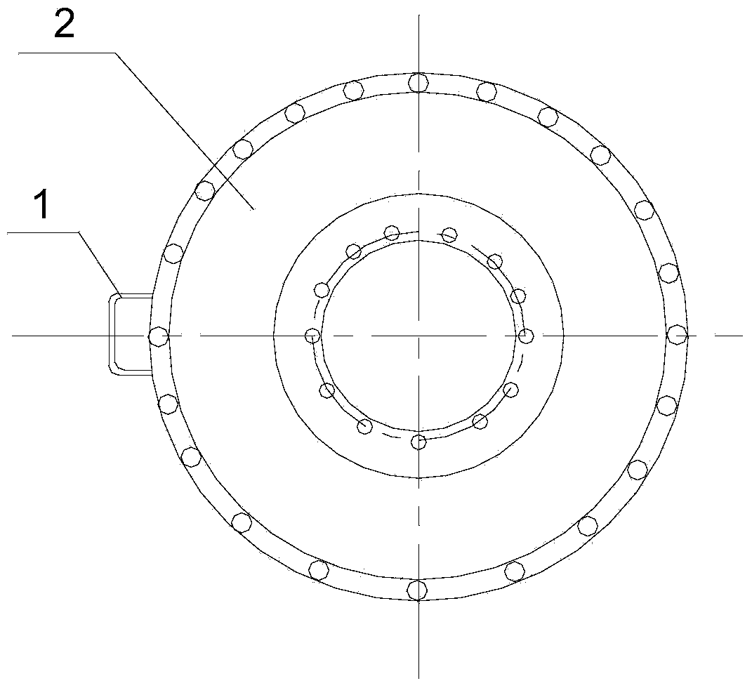 Method for repairing cracks in installing support of combustion box