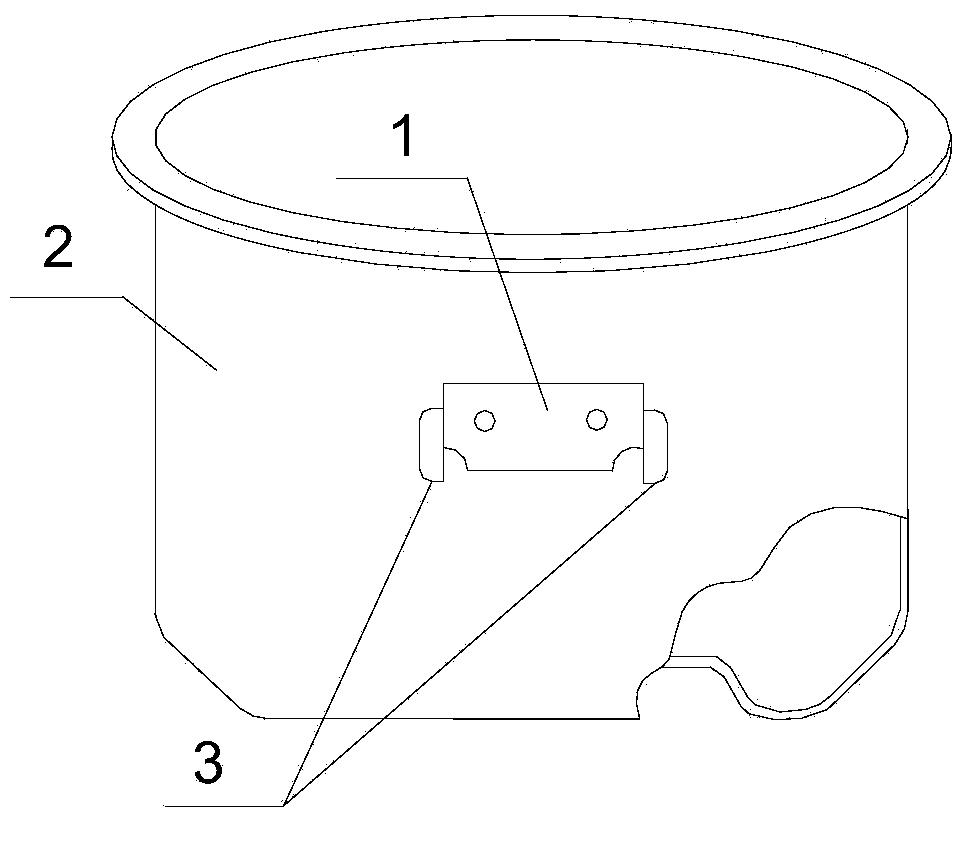 Method for repairing cracks in installing support of combustion box