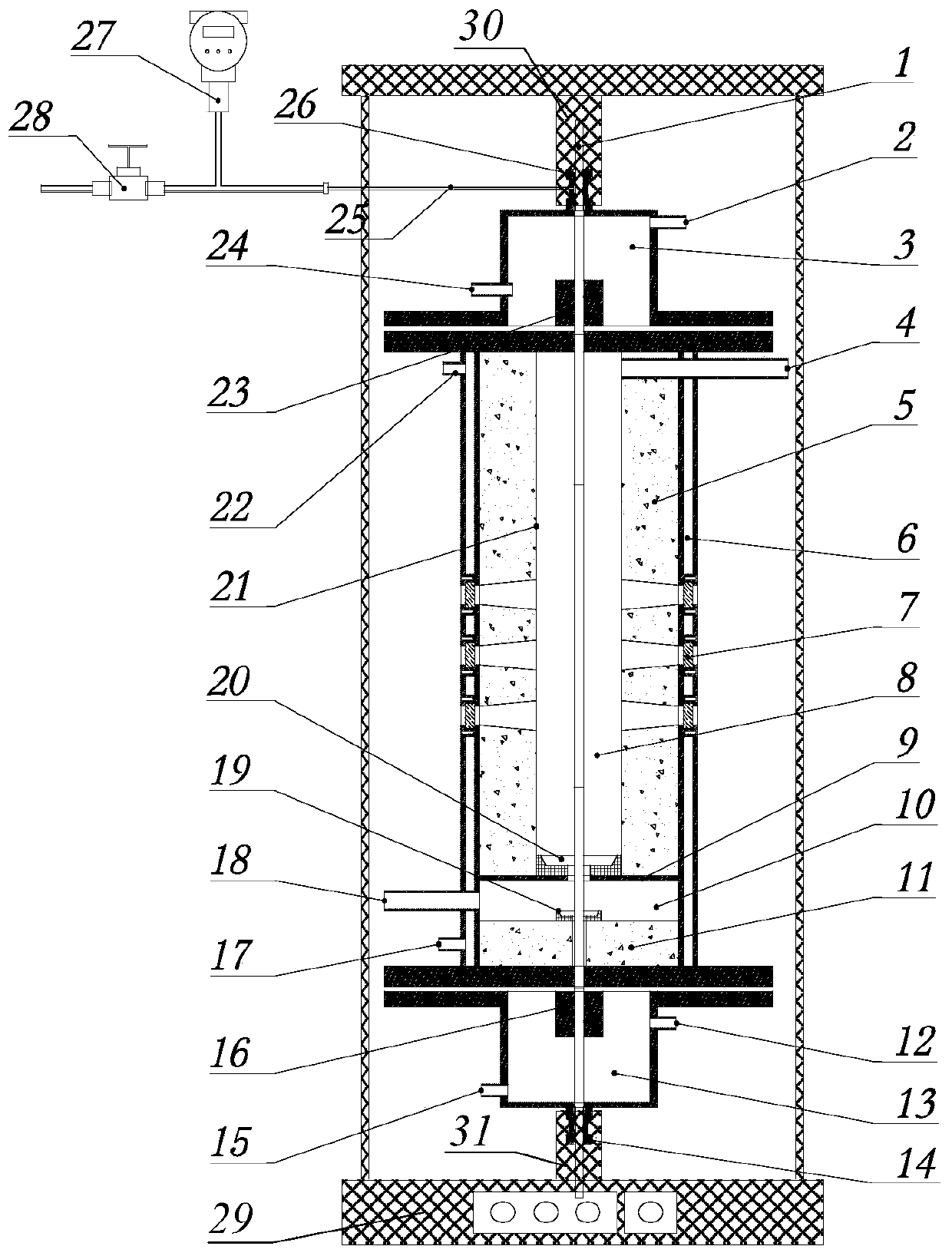 Experimental device and method for studying failure behavior of fuel elements in severe nuclear reactor accidents