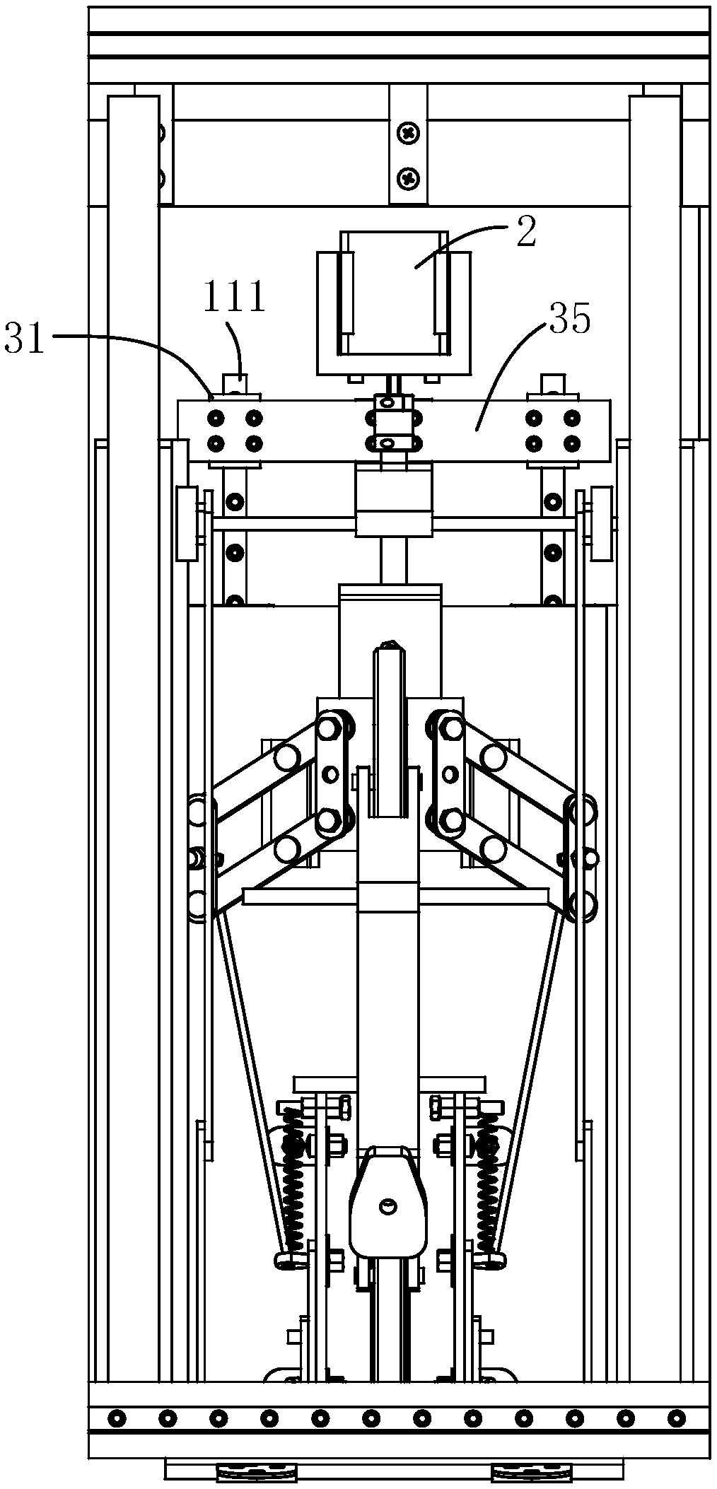 Garage structure for bicycles to enter and leave and parking garage