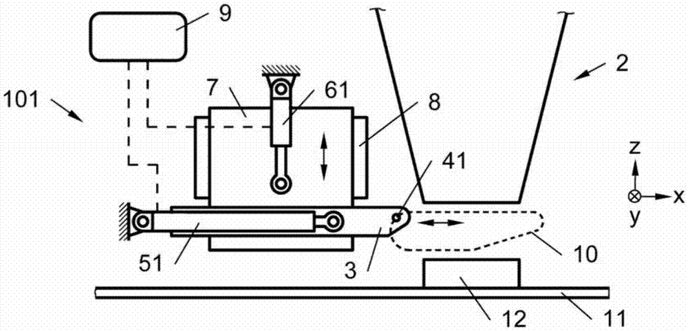 Method and device for cutting dough input from extruder