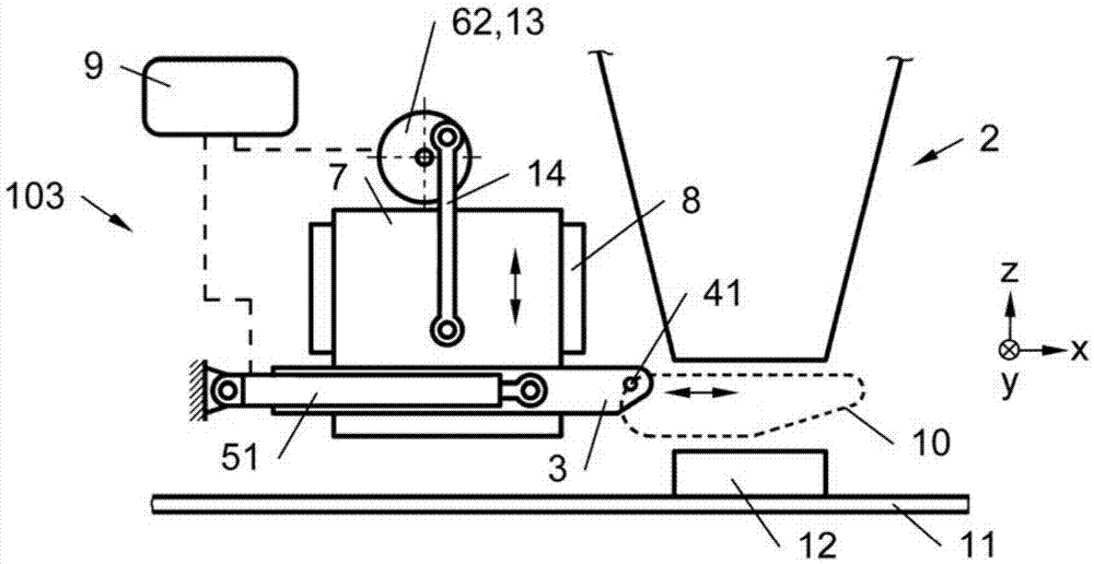 Method and device for cutting dough input from extruder