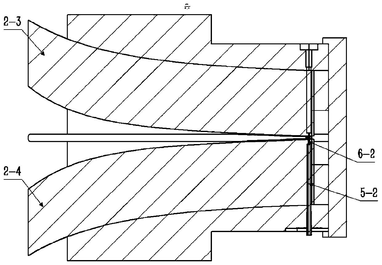 Broadband ridge sheet outward-extending four-ridge circular horn feed source antenna