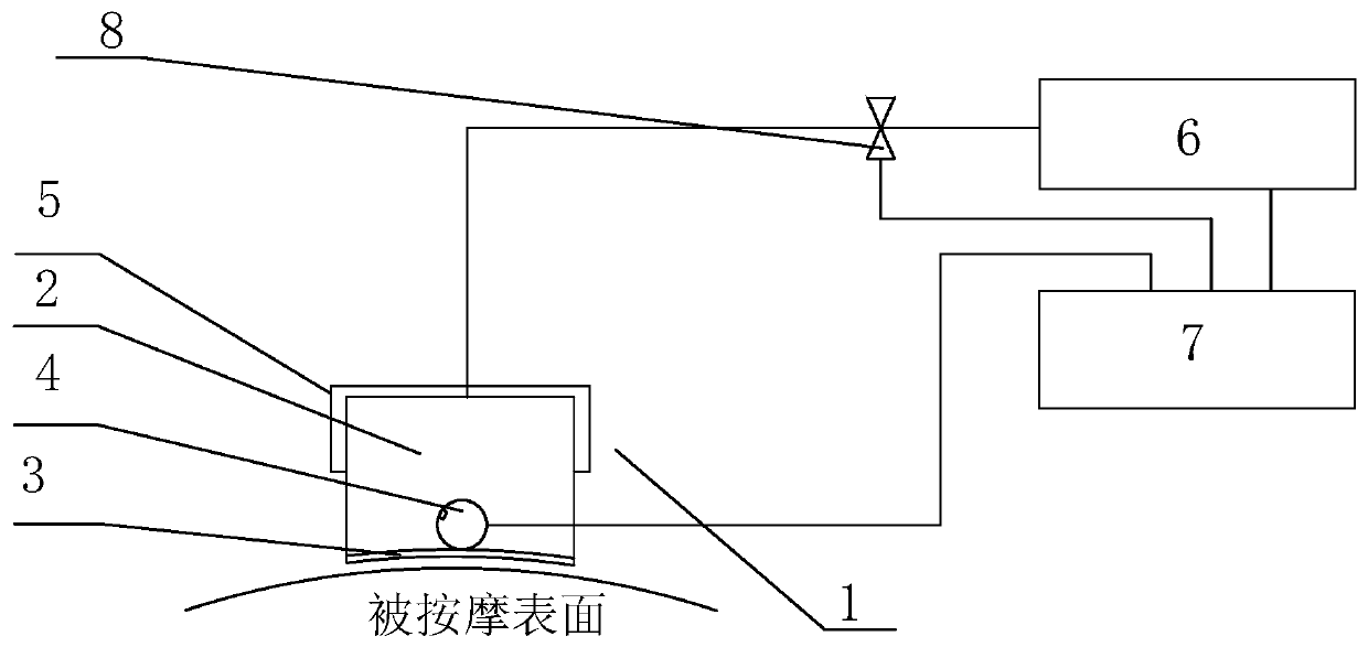 Massage apparatus self-adaptive to human surface curves and lower-limb physiotherapy equipment composed of massage apparatus